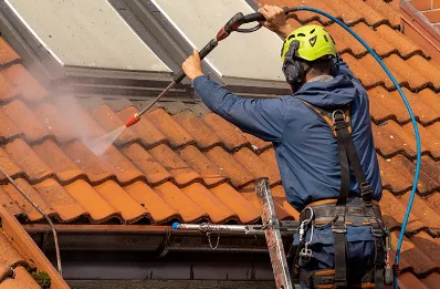 Démoussage et hydrofuge de toiture à Chas